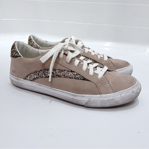 Madewell Sidewalk Glitter Sparkles Sneakers Size 7.5 - Picture 3 of 15